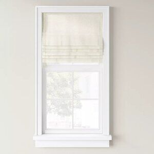 Threshold Light Filtering Cordless Roman Shade Light Natural 35 x 64 w/ Hardware